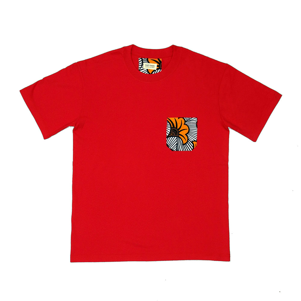Tee Shirt Rouge Fleur de Mariage